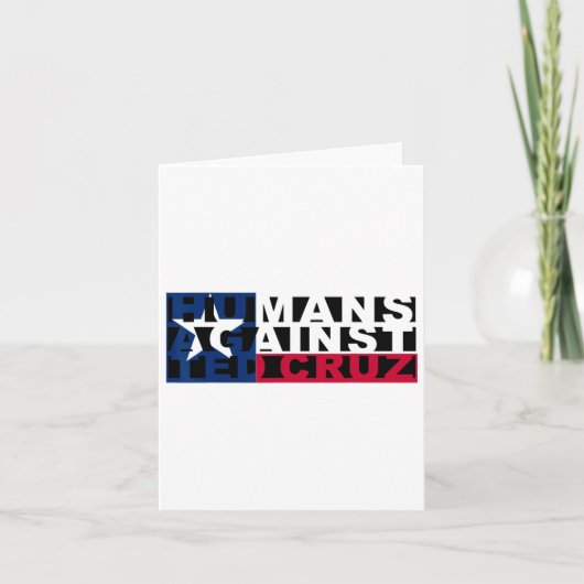 De mens tegen Ted Cruz Kaart (Voorkant)
