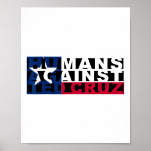 De mens tegen Ted Cruz Poster