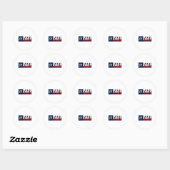De mens tegen Ted Cruz Ronde Sticker (Vel)