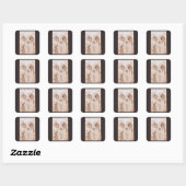 De menselijke anatomie skeletbotten van Leonardo d Vierkante Sticker (Vel)
