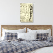 De menselijke anatomie van Leonardo da Vinci Manne Canvas Afdruk (Insitu (Slaapkamer))