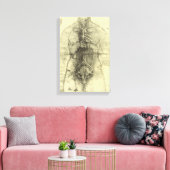 De menselijke anatomie van Leonardo da Vinci, Vrou Canvas Afdruk (Insitu (Woonkamer))