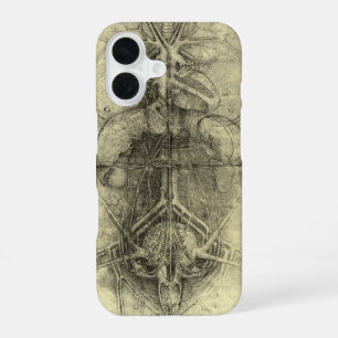 De menselijke anatomie van Leonardo da Vinci, vrou iPhone 16 Hoesje