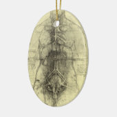 De menselijke anatomie van Leonardo da Vinci, Vrou Keramisch Ornament (Links)