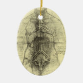 De menselijke anatomie van Leonardo da Vinci, Vrou Keramisch Ornament (Voorkant)