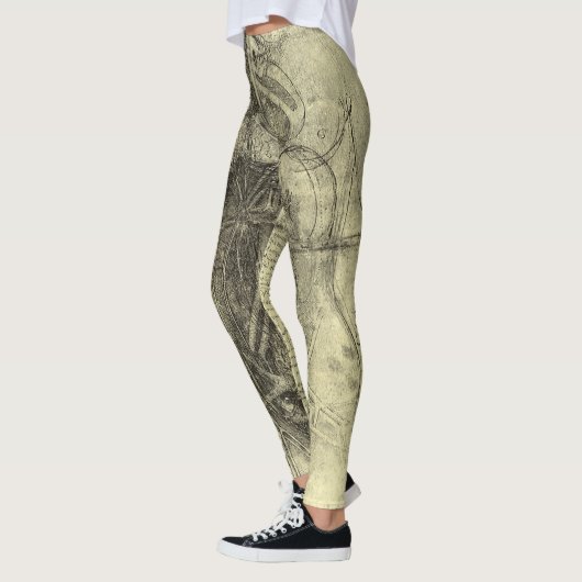 De menselijke anatomie van Leonardo da Vinci, Vrou Leggings (Links)