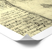 De menselijke anatomie van Leonardo da Vinci, Vrou Poster (Hoek)