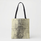 De menselijke anatomie van Leonardo da Vinci, Vrou Tote Bag (Voorkant)