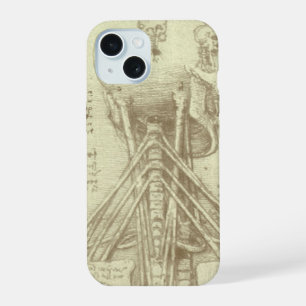 De menselijke anatomie van Leonardo da Vinci: werv iPhone 15 Hoesje