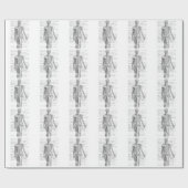 De menselijke Grafiek van de Anatomie Cadeaupapier (Vlak)