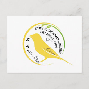 De Menselijke Kanaries Weten Het Al Briefkaart
