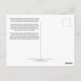 De Menselijke Kanaries Weten Het Al Briefkaart