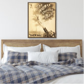 De menselijke kanonbal,  Circus Poster Canvas Afdruk (Insitu (Slaapkamer))