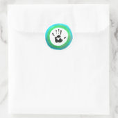 De menselijke vlag ronde sticker (Tas)