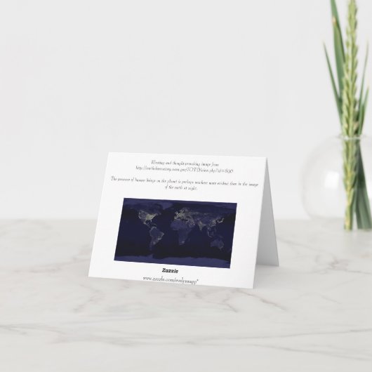 De menselijke voetafdruk kaart (Achterkant)