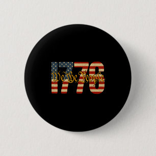 De mensen 1776 vintage Amerikaanse vlag patriottis Ronde Button 5,7 Cm