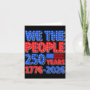 De Mensen 250 Jaar 1776 2026 Patriottisch 4de Juli Kaart