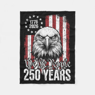 De Mensen 250 Jaar Usa Patriottische Adelaar 1776  Fleece Deken