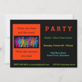 De mensen die niet horen denken dat dansers kwaad  kaart (Voorkant)