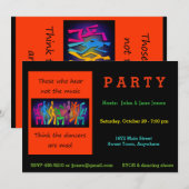 De mensen die niet horen denken dat dansers kwaad  kaart (Voorkant / Achterkant)