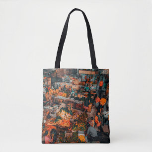 DE MENSEN DIE TIJDENS DAGEN OP DE MARKT KWAMEN TOTE BAG