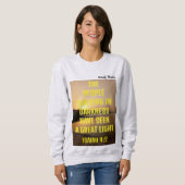 De mensen die wakker worden in het donker vrouwen  trui (Voorkant volledig)