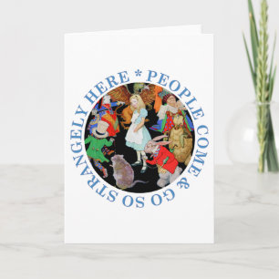 De mensen komen en gaan zo vreemd hier! kaart