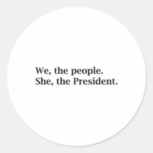 De mensen steunen Kamala Harris voor President 202 Ronde Sticker