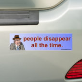 de mensen verdwijnen bumpersticker (Op auto)