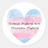 De mensenrechten ronde sticker (Voorkant)