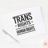 De mensenrechten vierkante sticker (Envelop)