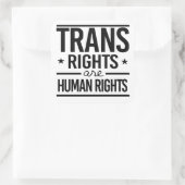 De mensenrechten vierkante sticker (Tas)