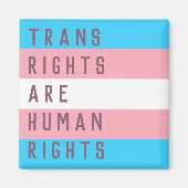 De mensenrechten zijn een transgender vlag magneet (Voorkant)