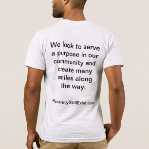 De mensheid bestaat nog steeds t-shirt