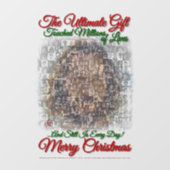 "De mensheid: het ultieme cadeau": statische beeld Raamsticker (Vel)