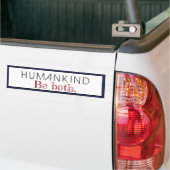 De mensheid is beide citaat bumpersticker (Op Truck)