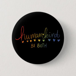 De mensheid is de mens ronde button 5,7 cm