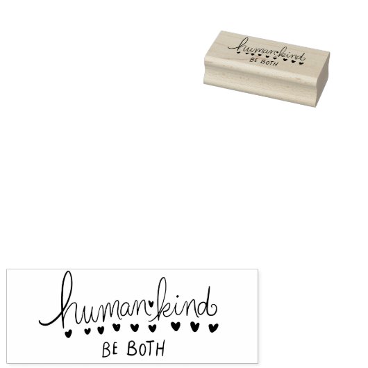 De mensheid is de mens rubberstempel (Gestempeld)