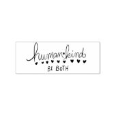 De mensheid is de mens rubberstempel (Afrduk)