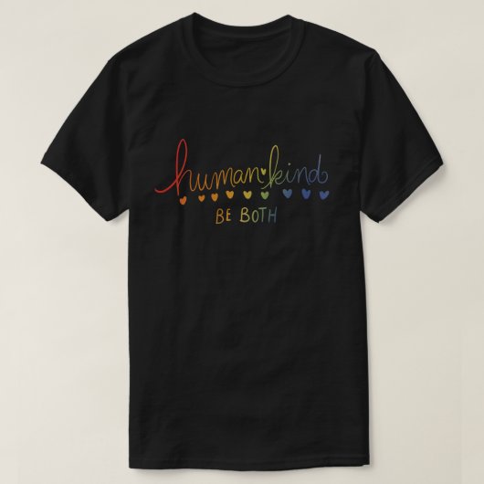 De mensheid is de mens t-shirt (Design voorkant)