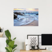 De mensheid is een oceaan - Mahatma Gandhi citaat Poster (Thuiskantoor)