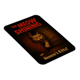 De Meow Shining Kat Parodie Magneet