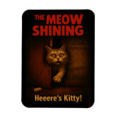 De Meow Shining Kat Parodie Magneet (Verticaal)