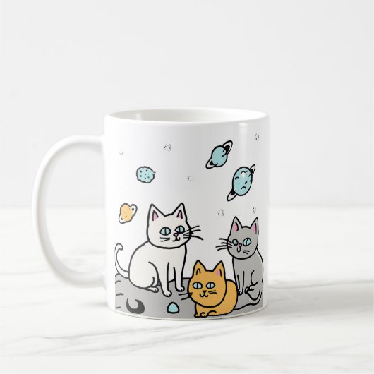 De Meowstronauten Koffiemok (Links)