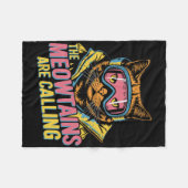 De Meowtains noemen het Cat Snowboard Ski Kinder M Fleece Deken (Voorkant (Horizontaal))