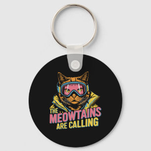 De Meowtains noemen het Cat Snowboard Ski Kinder M Sleutelhanger