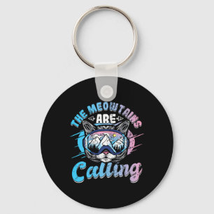 De Meowtains noemen het kielzog Snowboard Sleutelhanger