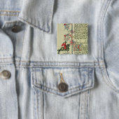 De Merchant, facsimile detail van Vierkante Button 5,1 Cm (In situ)