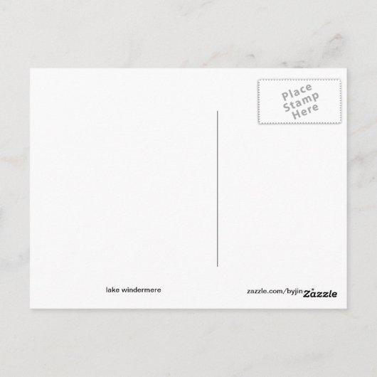 de meren briefkaart (Achterkant)