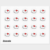de Merengue I Heart-Love Gift Ronde Sticker (Vel)